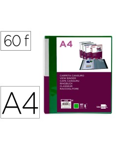 CI | Carpeta Liderpapel 60 Fundas Canguro Pp Din A4 Verde...
