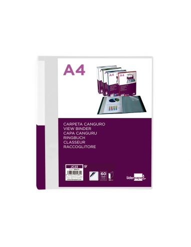 CI | Carpeta Liderpapel 60 Fundas Canguro Pp...