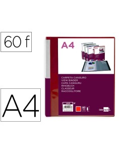 CI | Carpeta Liderpapel 60 Fundas Canguro Pp Din A4 Rojo...