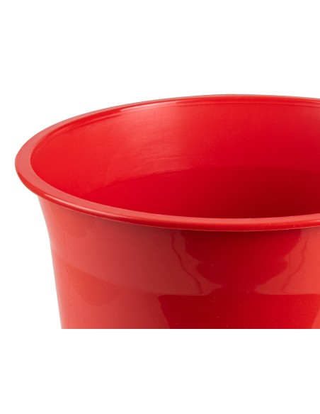 CI | Papelera plastico q-connect rojo opaco 13 litros