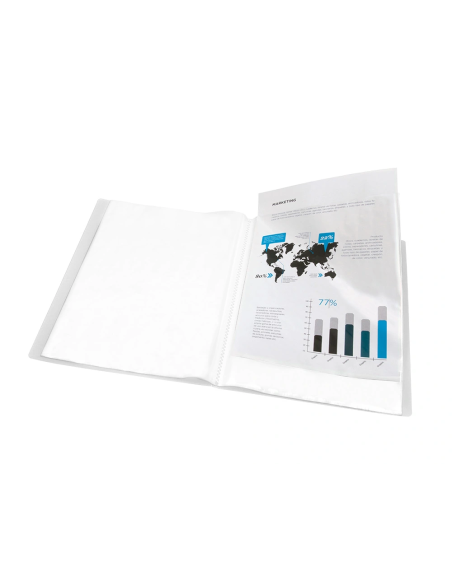 CI | Carpeta Liderpapel Escaparate 80 Fundas Polipropileno Din A4 Transparente