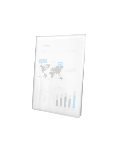 CI | Carpeta liderpapel escaparate 47074 60 fundas polipropileno frosty din a4 transparente