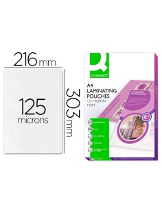 CI | Bolsa de plastificar q-connect 303 x 216 mm 125 mc...