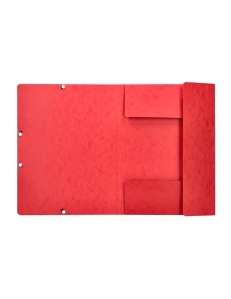 CI | Carpeta q-connect gomas kf02174 carton simil-prespan solapas 320x243 mm surtidas roja-amarilla-azul-verde-naran