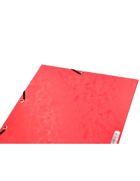 CI | Carpeta q-connect gomas kf02174 carton simil-prespan solapas 320x243 mm surtidas roja-amarilla-azul-verde-naran