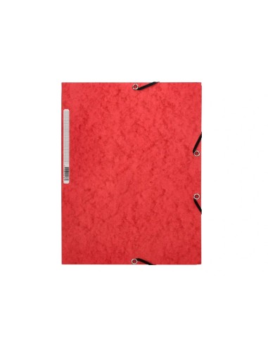 CI | Carpeta q-connect gomas kf02165 carton simil-prespan solapas 320x243 mm roja