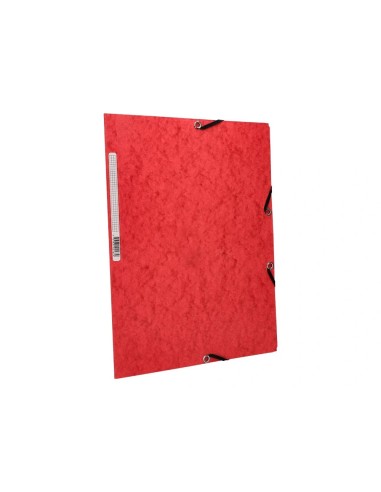 CI | Carpeta q-connect gomas kf02165 carton simil-prespan solapas 320x243 mm roja