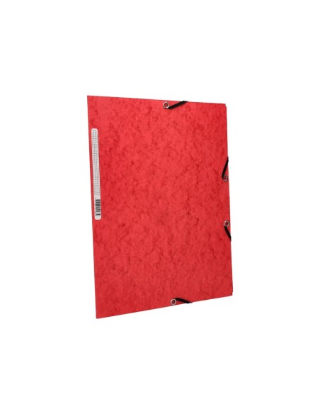 CI | Carpeta q-connect gomas kf02165 carton simil-prespan solapas 320x243 mm roja