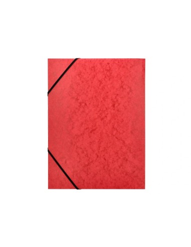 CI | Carpeta q-connect gomas kf02165 carton simil-prespan solapas 320x243 mm roja