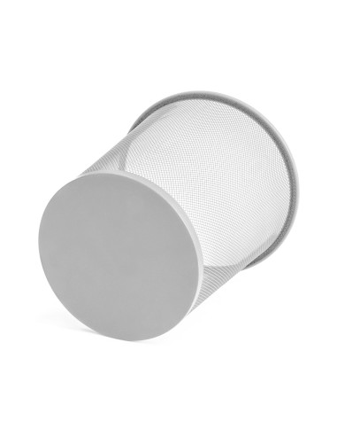 CI | Papelera metalica q-connect gris rejilla -190x260x235 mm