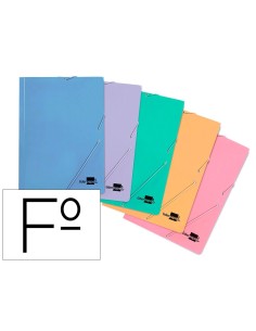 CI | Carpeta liderpapel gomas folio 3 solapas carton...