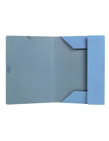 CI | Carpeta liderpapel gomas folio 3 solapas carton plastificado colores pasteles surtidos
