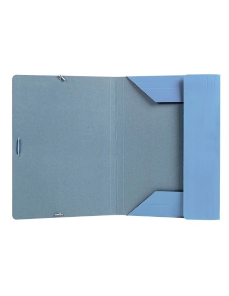 CI | Carpeta liderpapel gomas folio 3 solapas carton plastificado colores pasteles surtidos