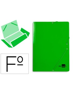 CI | Carpeta liderpapel gomas folio 3 solapas carton...