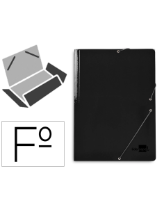 CI | Carpeta liderpapel gomas folio 3 solapas carton...