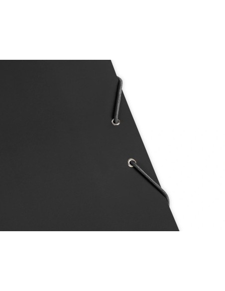 CI | Carpeta liderpapel gomas folio 3 solapas carton plastificado color negro