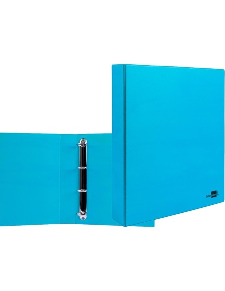 CI | Carpeta de 4 anillas 40 mm mixtas liderpapel a4 carton forrado pvc azul