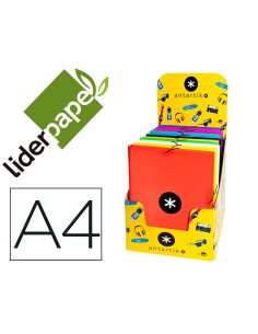 CI | Carpeta liderpapel antartik gomas a4 3 solapas...