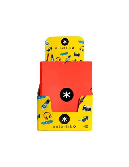 CI | Carpeta liderpapel antartik gomas a4 3 solapas carton forrado colores surtidos