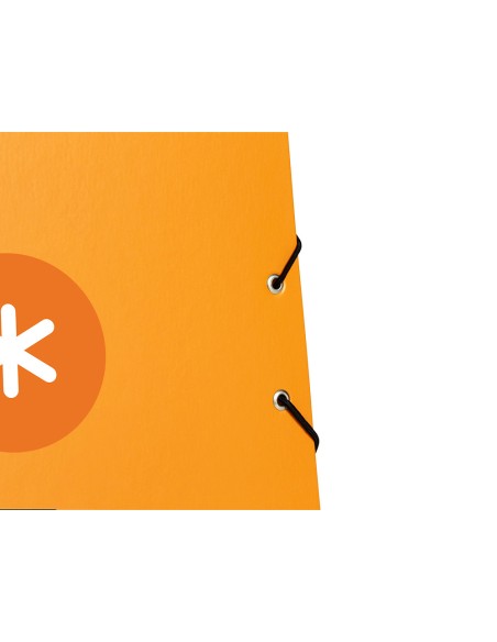 CI | Carpeta Liderpapel Antartik Gomas A4 3 Solapas Carton Forrado Color Mostaza