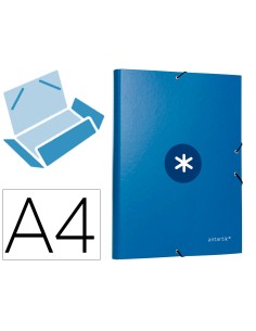 CI | Carpeta Liderpapel Antartik Gomas A4 3 Solapas...