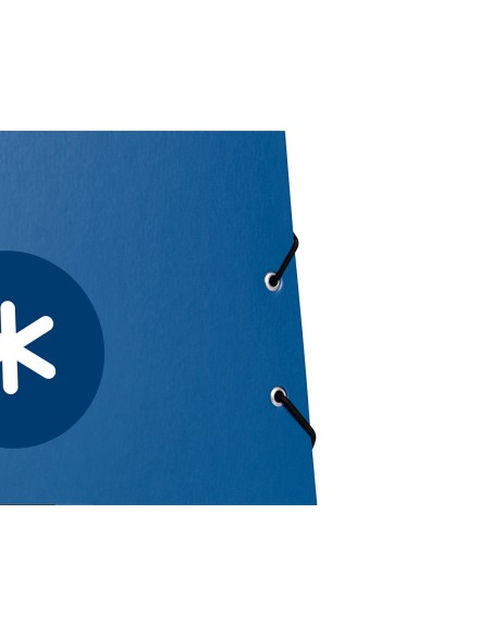 CI | Carpeta Liderpapel Antartik Gomas A4 3 Solapas Carton Forrado Azul Oscuro