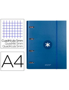 CI | Carpeta Con Recambio Y Solapa Liderpapel Antartik A4...