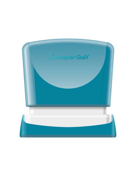 CI | Sello x'stamper quix personalizable color rojo medidas 11x40 mm q-10