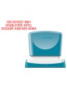 CI | Sello x'stamper quix personalizable color rojo medidas 16x48 mm q-11