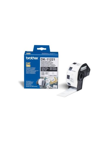 CI | Etiqueta brother dk-11221 23x23 mm 1000 etq para impresoras ql