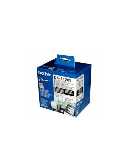 CI | Etiqueta adhesiva brother dk11209 -tamaño 62x29 mm para impresoras de etiquetas solo 1050/n/1060n -800 etiq.-
