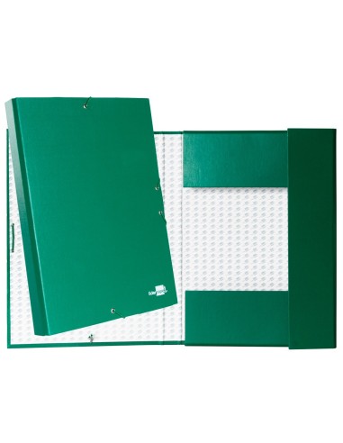 CI | Carpeta proyectos liderpapel folio lomo 30mm carton forrado verde