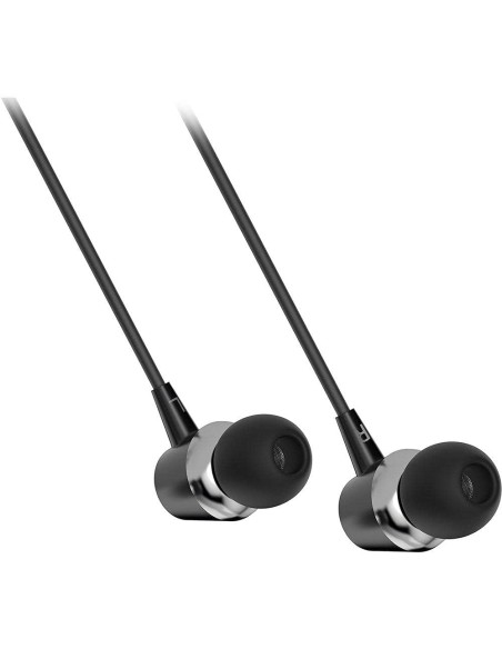 CI | Auricular Hp Dhe-7000 Con Cable Y Almohadillas De Silicona Jack 3,5 Mm Color Negro