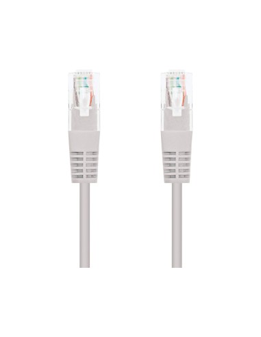CI | Cable Red Nanocable Latiguillo Rj45 Categoria 6 Utp Awg24 Color Gris Longitud 0,5 M