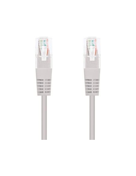 CI | Cable Red Nanocable Latiguillo Rj45 Categoria 6 Utp Awg24 Color Gris Longitud 1 M