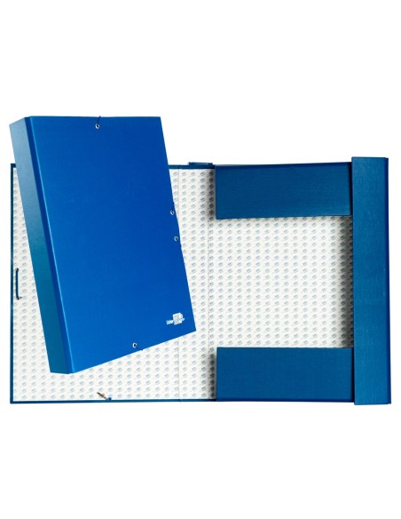 CI | Carpeta proyectos liderpapel folio lomo 50mm carton forrado azul