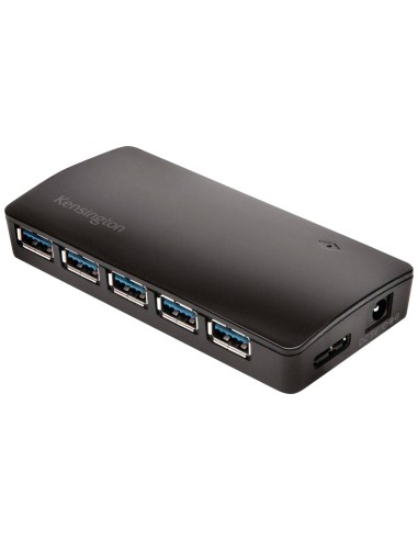 CI | Hub usb 3.0 kensington con cargador 7 puertos negro