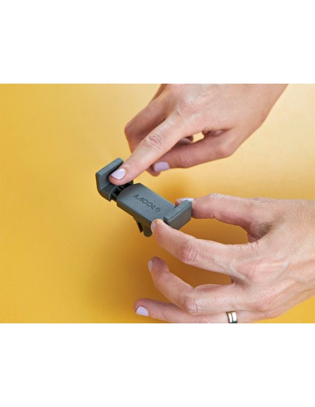 CI | Soporte para movil groovy coche rotacion 360º color gris oscuro