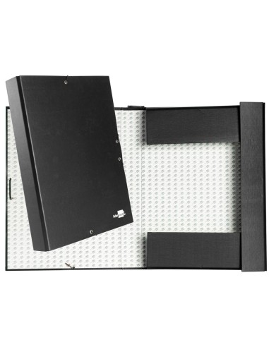 CI | Carpeta proyectos liderpapel folio lomo 50mm carton forrado negra