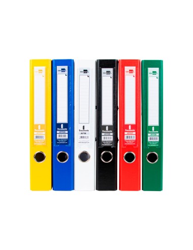 CI | Archivador de palanca liderpapel a4 documenta forrado pvc con rado lomo 52 mm colores surtidos classic