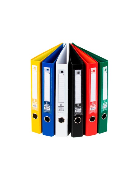 CI | Archivador de palanca liderpapel a4 documenta forrado pvc con rado lomo 52 mm colores surtidos classic