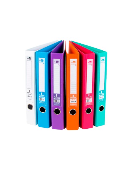 CI | Archivador de palanca liderpapel a4 documenta forrado pvc con rado lomo 52 mm colores surtidos trending