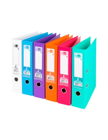 CI | Archivador de palanca liderpapel a4 documenta forrado pvc con rado lomo 75 mm colores surtidos trending