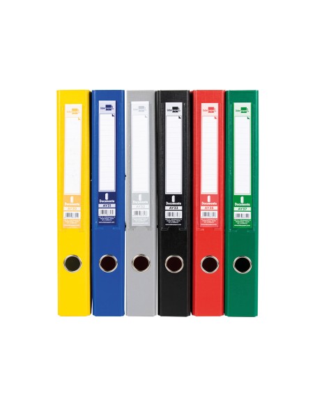 CI | Archivador de palanca liderpapel folio documenta forrado pvc con rado lomo 52 mm colores surtidos classic