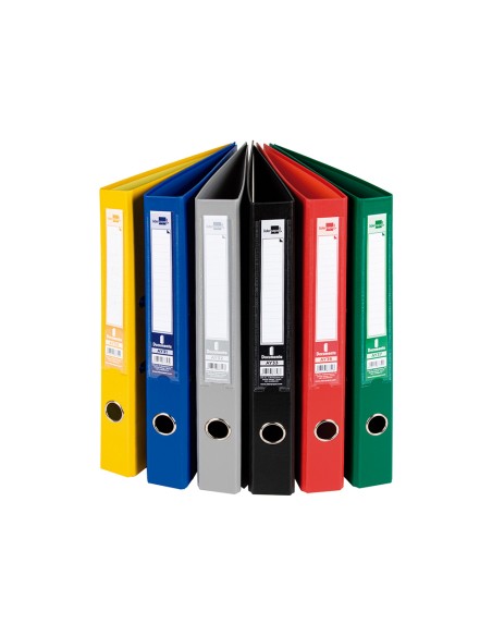 CI | Archivador de palanca liderpapel folio documenta forrado pvc con rado lomo 52 mm colores surtidos classic