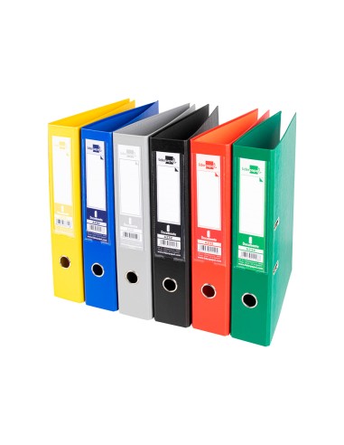 CI | Archivador de palanca liderpapel folio documenta forrado pvc con rado lomo 75 mm colores surtidos classic