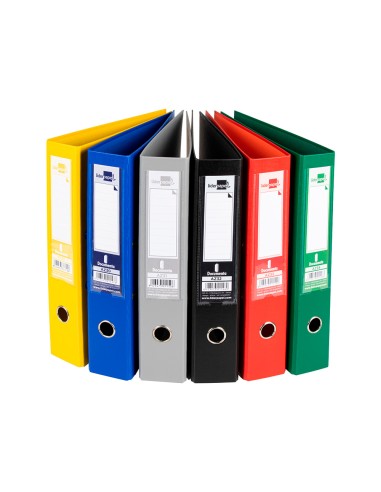 CI | Archivador de palanca liderpapel folio documenta forrado pvc con rado lomo 75 mm colores surtidos classic