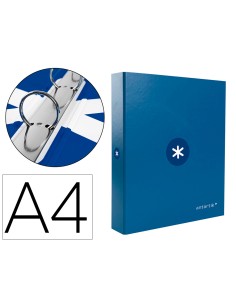 CI | Carpeta Liderpapel Antartik A4 Forrada 4 Anillas 25...