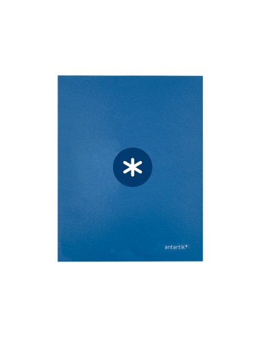 CI | Carpeta Liderpapel Antartik A4 Forrada 4 Anillas 25 Mm Redondas Color Azul Oscuro