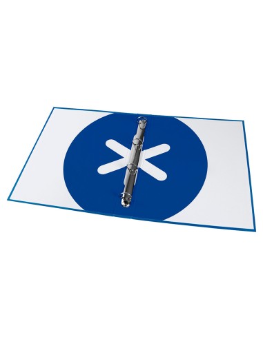 CI | Carpeta Liderpapel Antartik A4 Forrada 4 Anillas 25 Mm Redondas Color Azul Oscuro